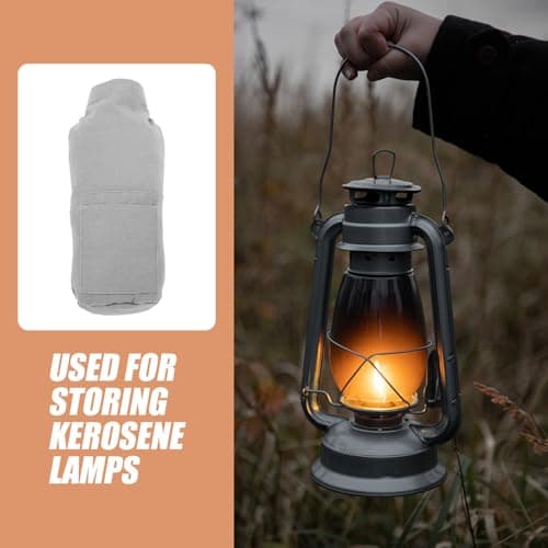 Outdoor Oil Lamp Bag Portable Canvas Organizer for Camping Travel — view 4