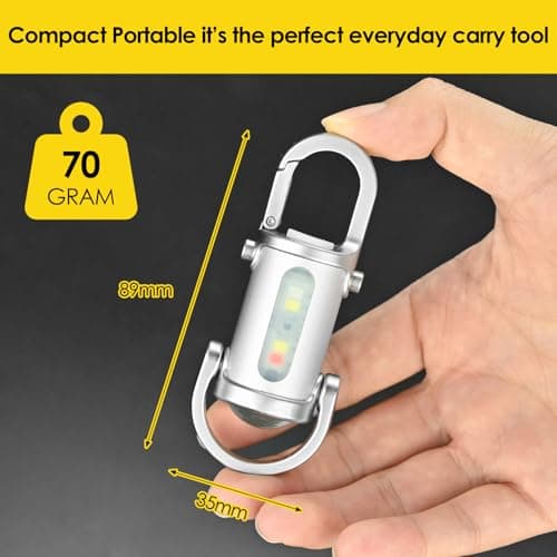 Super Bright 1200lm Mini Keyring Torch,Rechargeable LED Keychain Flashlight — view 5