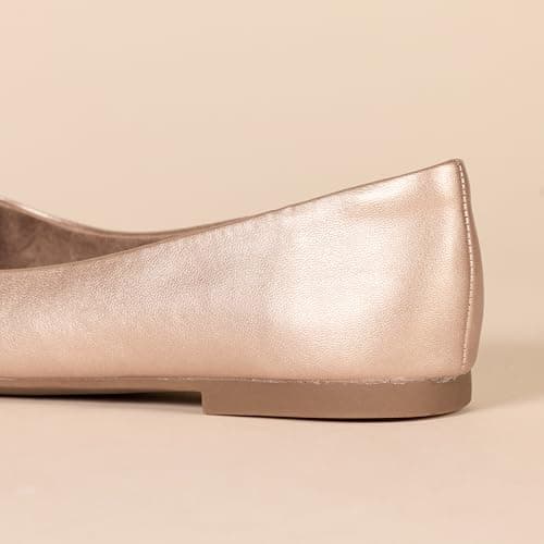 Amazon Essentials Women's Pointed-Toe Ballet Flat, Rose Gold, 6 UK — view 5