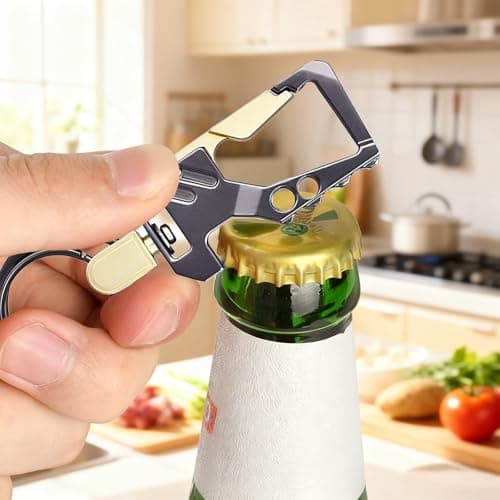 4-Piece Keyring Bottle Opener Set with Quick-Release Detachable Rings — view 6