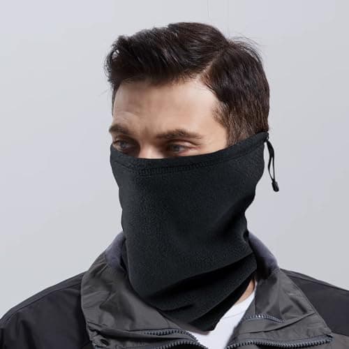 SKHAOVS 4 Pcs Winter Fleece Neck Warmer Gaiter Thick Thermal, Snoods for Men Women, Winter Neck Warmer, Scarf Thicken Elastic Tube Neck Gaiter Face Scarf, Windproof Face Covering for Outdoor — view 5