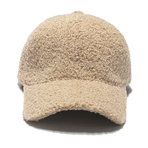 CAMICALMI Women Baseball Cap for Tennis Travel Short Plush Adjustable Warm Windproof Winter Outdoor Black — view 4
