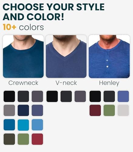 Merino.tech 100% Merino Wool Base Layer Men - 3 Collar Option (Large, 170 Grey Blue Hnly) — view 3