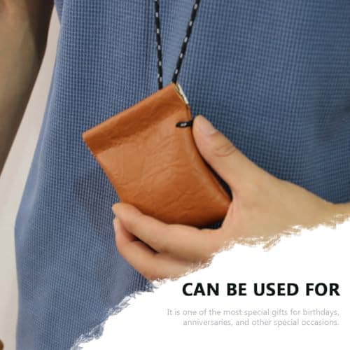VALICLUD Mini Coin Purse Small Neck Pouch with Keychain Lightweight Hanging Change Wallet for Cards Cash Earphone Storage Travel Daily Use — view 2