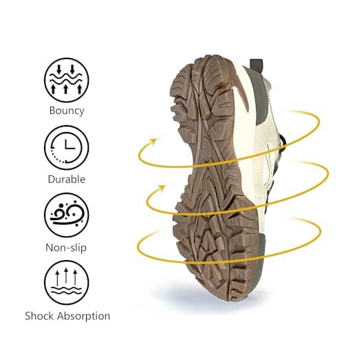 CC-Los Women's Lightweight Breathable Walking Shoes Non-Slip Outdoor Hiking — view 4