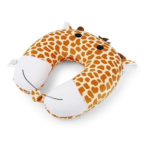 Mousehouse Gifts - Orange Giraffe Memory Foam Travel Pillow, Plush Neck Support for Kids and Adults — view 2