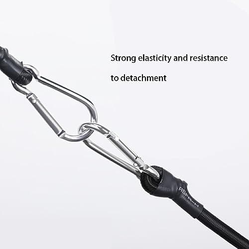 QOKLIYUI Affordable Bungee Cords And Fixings - Safe And Heavy Duty Multifunctional Rubber Bungee Cords With Hooks Luggage Straps, black, 3 m — view 5