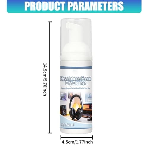 CENGPXGH Waterless Headphone Cleaner for Leather Gaming Ear Cushions Gentle Cleaning Agent and Fast Drying 120ML Travel Headphone Cleaner — view 3