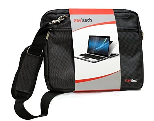 Navitech Red Sleek Premium Water Resistant Shock Absorbent Carry Bag Case Compatible With The HP EliteBook Folio 1020 G1 Bang & Olufsen Edition
