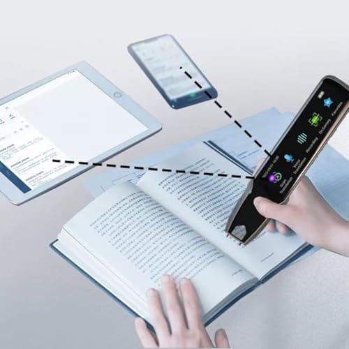 ZYWUOY Handheld Translation Pen, Offline Scan Touchscreen ABS for Travel Study, Pink — view 2