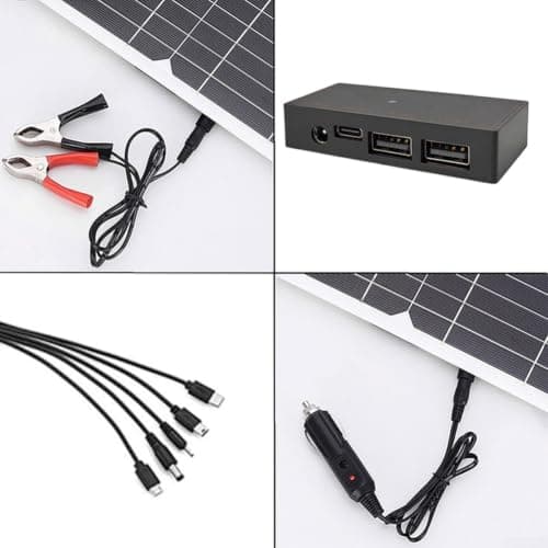 Foldable 50W Solar Panel with Dual USB Ports — view 5