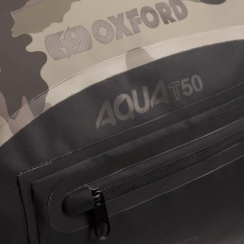 Oxford Aqua T-50 Roll Bag Motorcycle Luggage, Camouflage/Black. Waterproof — view 2