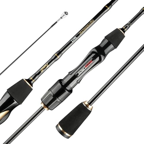 J-BARZILLAI S612 Ultra-Light Trout Rod - 1.85m Fast Action Carbon Fiber Fishing Pole, Stream & River Bass, 0.8-7g Lure Casting, Portable 2-Piece Travel Design (OPT-S612UL, 1.85m)