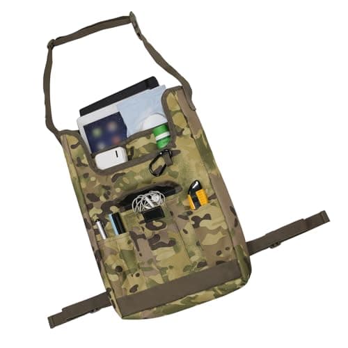 Gucagle Car Backseat Organizer Bag Non Slip Storage with Tiered Compartments and Liquid Proof Design for Daily Commutes Family Road Trips Oxford Cloth 25x6.5x41cm 2 Pack (Camouflage) — view 5