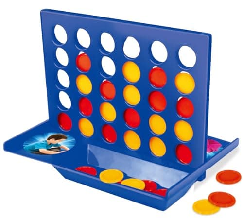 Ram® Travel Size 4 IN A Row Game Mini Board Game 42 Counters