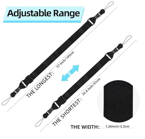 Gowjaw Adjustable Shoulder Strap:Comfortable for iPad Strap Nylon Neck Lanyard for iPad/Samsung Tablet Case,Camera Binocular Crossbody Laptop Luggage Bag — view 2