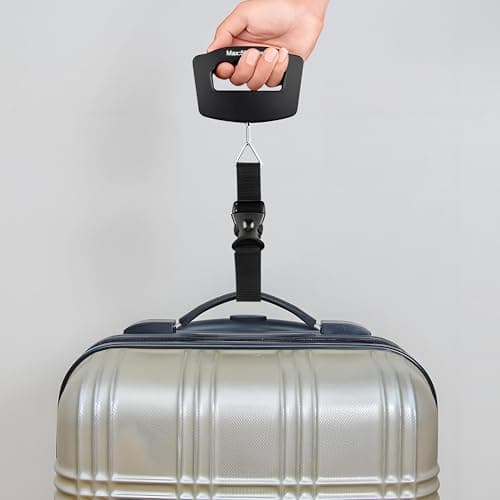 TRIXES Portable Travel Digital Luggage Scales - 50kg Suitcase Weight Measure - Holiday Essentials - Ensure Your Case is Under Your Luggage Allowance - Easy Hand Grip — view 5