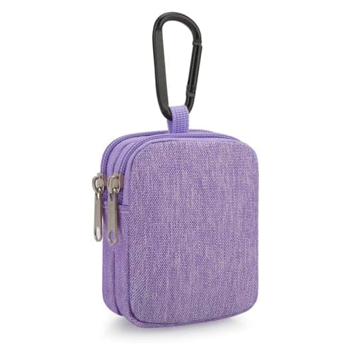 JINSI Mini Pouch Coin Purse Small Organizer Bag (Purple)