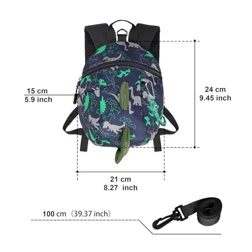 VReder Kids Dinosaur Backpack, Enhanced Boys Girls Toddler Rucksack — view 2