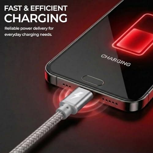 iSOUL Micro USB Cable, Silver 10cm Android Charger Cable 2.4A Nylon Braided Fast Charging Cables for PS4, Samsung Galaxy S7 S6 S5 J7 J5 J6 J3, Note, LG, Nexus, Nokia, Xbox, HTC,Sony, Kindle Fire — view 2