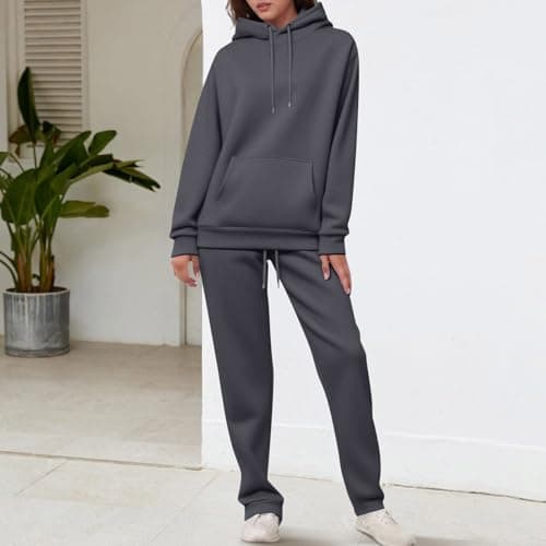 Matching Hoodie And Jogger Co-Ord For Women - Drawstring Two Piece Set — view 2