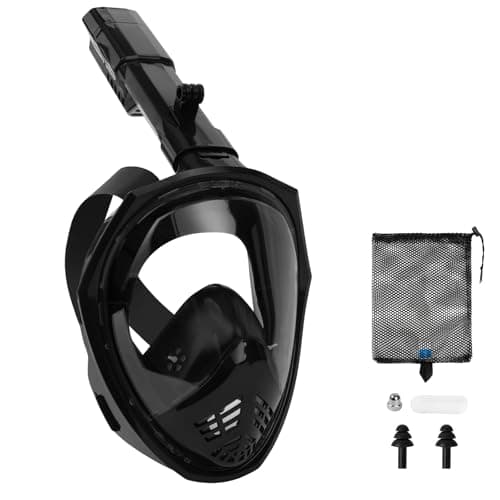 AOOSA Snorkel Mask Full Face, Anti-fog & Anti-leak Snorkel Mask