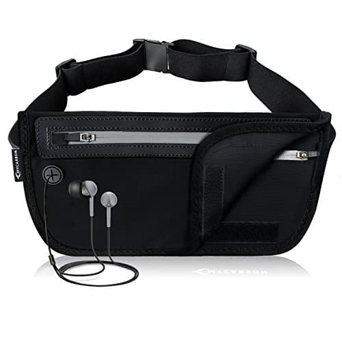 MYCARBON Travel Money Belt RFID Waist Bag Against Invisible Theft