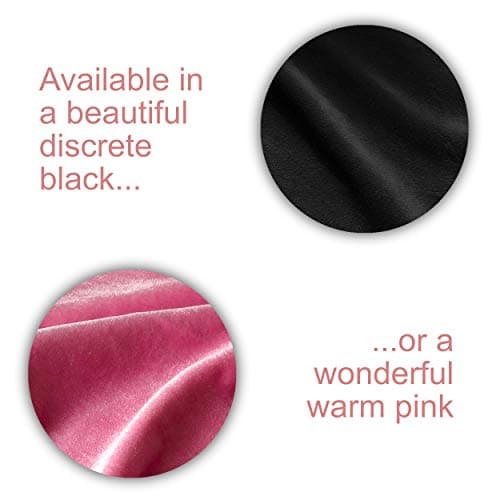 Velvet Hair Dryer Storage Bag with Large Internal Pocket – Soft & Stylish 35x35cm Pouch to Protect Appliances, Heels & Accessories with Drawstring Closure (Pink) — view 2