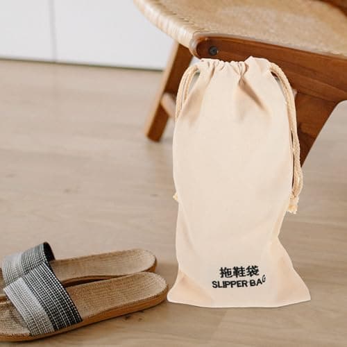 Drawstring Slipper Storage Bag 17x32cm Fabric 2 Pack — view 5