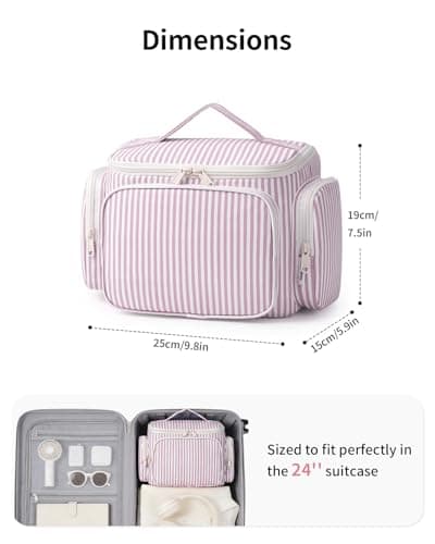 Narwey Large Travel Hanging Toiletry Bags for Women Wash Bag for Toiletries — view 5