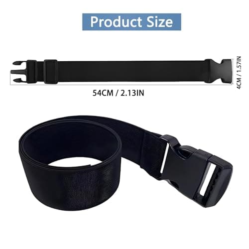 Cuixia Backpack Straps with Buckles, Adjustable Chest Strap, Black 2 Pcs — view 2