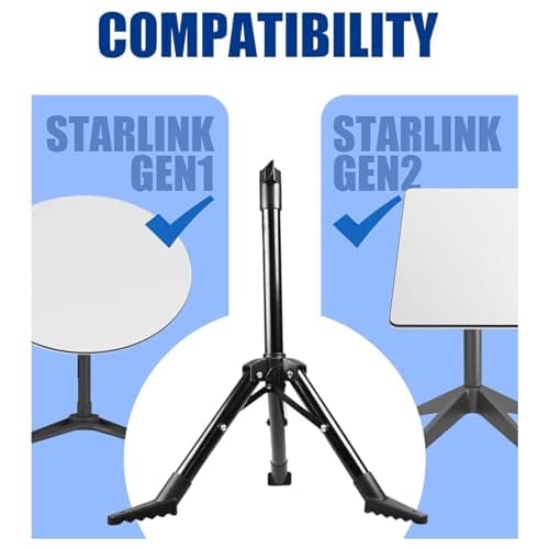 Foldable Tripod, for Starlink V2 V1 Stainless Steel Folding Mounting Stand with Stable Base, Strong Load Bearing Capacity, for Antenna Roof Camping RV Travel Yacht — view 3