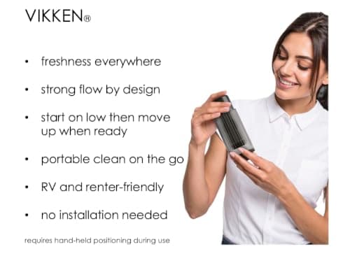 VIKKEN® Go+ max High Pressure Bidet USB-Type C Mobile Electric Rechargeable Handheld Portable Travel Bidet Hygiene Self-Care Ultra Strong Water Sprayer, 550ml Classic Trim — view 5