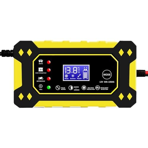 KPIRXO Motorcycle Battery for Kawasaki Vulcan 1700 Nomad 2009-2017, Car Battery Charger Intelligent Maintainer with Digital LCD Display, Pulse Repair Function