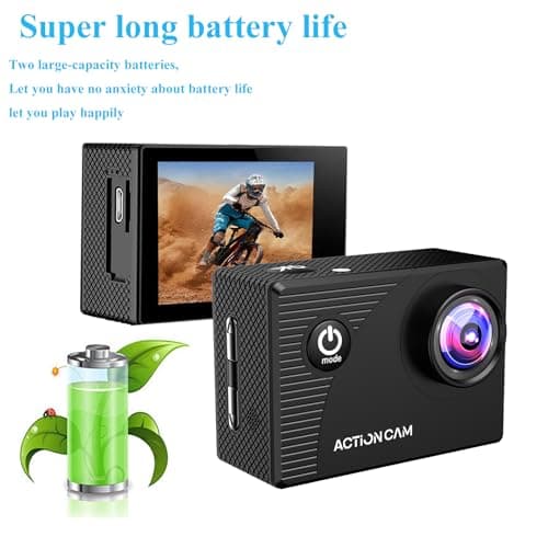 Xilecam Action Camera 131Ft Underwater Waterproof with Long Battery Life — view 3