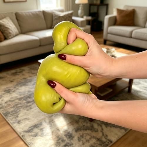 Giant Pickle Squishy, 25cm Realistic Pickle Squeeze Toy, Cucumber Stress Squeeze for Adults Kids Home Office Travel — view 4