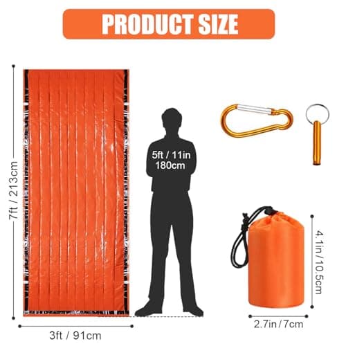 Emergency Thermal Sleeping Bag & Bivvy Sack – Compact Shelter for Outdoor Adventures & Survival Situations — view 2