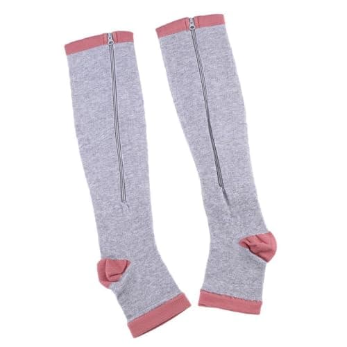 dijiusidy Mens Compression Socks Quick Release Open Toe Slimming Effect Excellent for Running Training Outdoor Sports Activities Compression Running Socks Womens — view 3