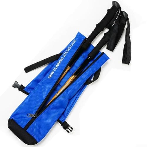 Portable Trekking Poles Carry Bag, Hiking Poles Storage Pouch, Tent Poles Replacement Storage Pouch for Trekking Hiking Poles & Walking, 30 Inch(Blue) — view 5