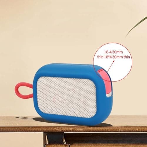 Silicone Case for SoundCore Select 4 Go: Protective Skin Sleeve, Shockproof Bumper Cover, Soft Rubber Armour for Device, Fit for Outdoor Travel Use(Blue) — view 6
