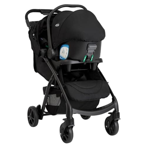 Graco Tavira Travel System - Suitable from Birth to Approx. 4 Years (0-22kg). One-Hand Folding, Compact Pushchair, Includes i-Size car seat, Midnight Fashion — view 6