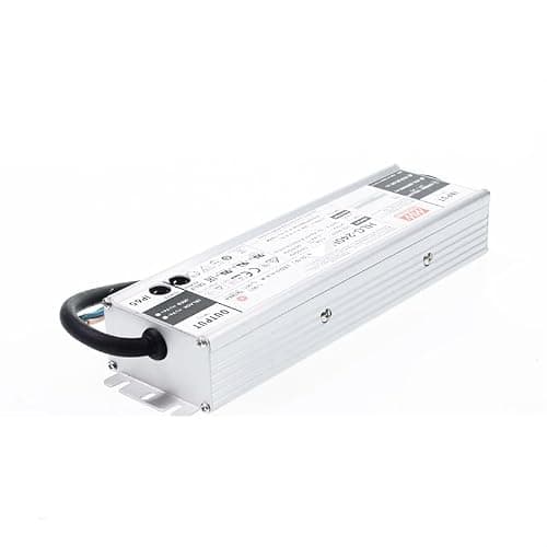MEAN WELL HLG 240W 24V 10A LED Driver， HLG-240H-24 Switching Power Supply Converter Transformer with IP67, PFC Function, Metal Case, Constant Voltage/Current — view 2