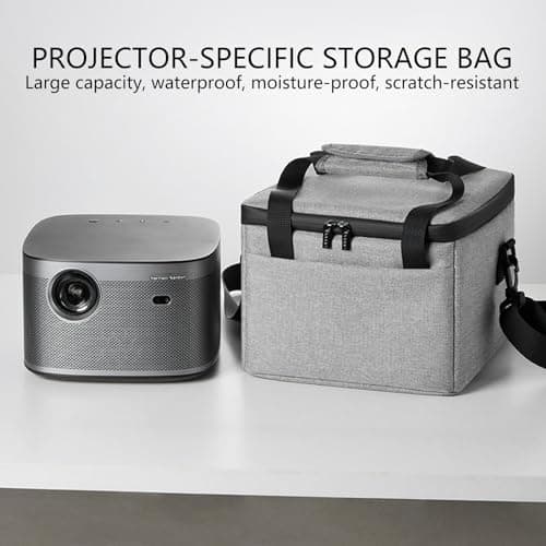 Piceioep Sturdy Oxford Fabric Projector Storage Bag with Accessory Compartments Travel Organiser for Specific Models Projector Accessory Bag — view 4
