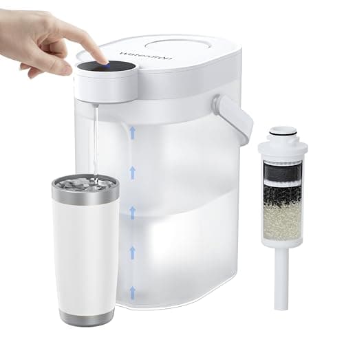 Waterdrop ED06W Soften Water Instant Electric Water Filter Jug, 4L, White