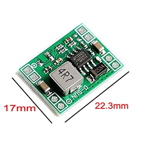 JZK 6x Mini Ultra Small MP1584EN dc Step-Down Module 3A 7V~28V to 5V Fixed Output Voltage Buck Converter — view 3
