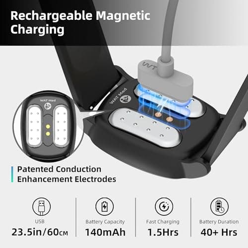 EmeTerm Explore Anti-Nausea Wristband IP67 Waterproof Morning Motion Travel Sickness Vomit Relief Rechargeable Classic Strap Design Drug Free Without Side Effects - Extra 2pack Conductive Gel — view 5