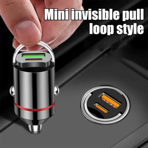 100W Car Charger USB C-[PD&QC 3.0]Cigarette Lighter USB Charger Car Adapter 12V USBC Socket Fast Charging for i-Phone 16,15 Pro Max14,Sam-sung S23,Quick Charge Protocols & Intelligent Charge Feature — view 2