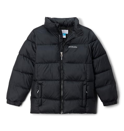 Columbia Youth Boys Puffect 2 Jacket, Puffer Jacket, Black, Small