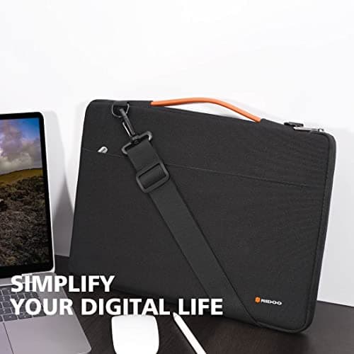 NIDOO 13 Inch Laptop Sleeve Shoulder Messenger Bag Protective Computer Case Briefcase for 13.6" Macbook Air / 14" MacBook Pro/Surface Laptop 5 4 3 / ThinkPad X13 / ThinkPad X1 Carbon Yoga/Yoga 7 — view 5
