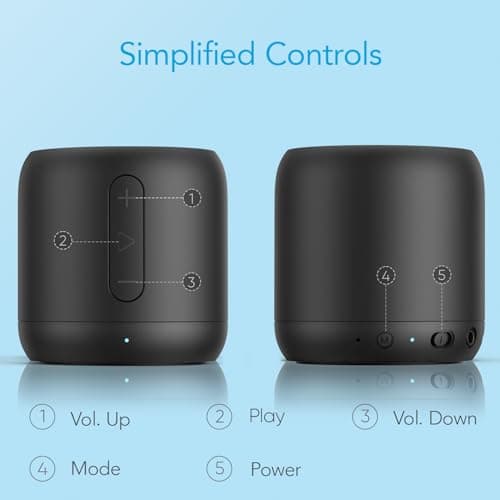 Anker Super-Portable Bluetooth Speaker Soundcore Mini with 15-Hour Playtime, Wireless Speaker with 66-Foot Bluetooth Range, Enhanced Bass, Noise Cancelling Microphone, For Outdoor, Travel, Home — view 6